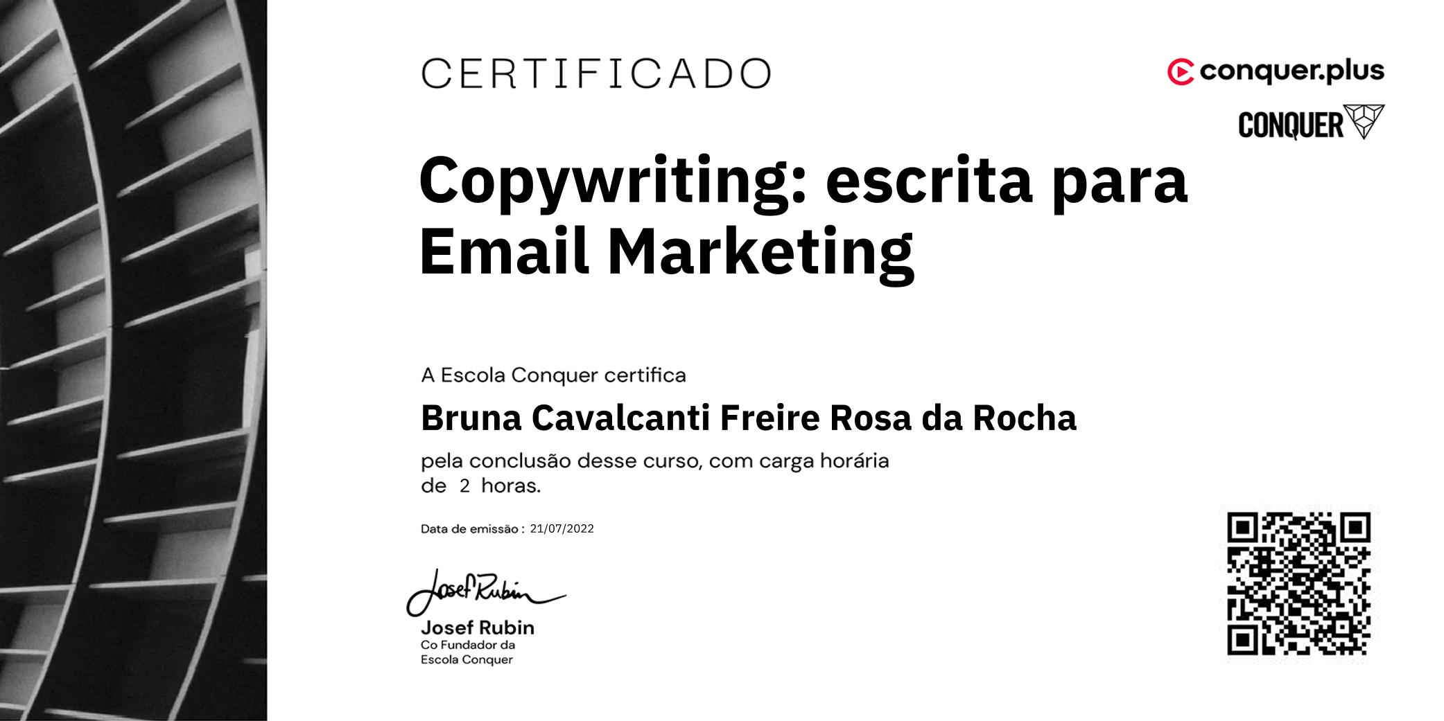 Certificado de Copywriting: escrita para Email Marketing